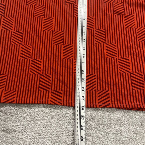 LulaRoe Pencil Straight Skirt Womens 3XL Red Geometric Stretch Pull On NWT New - Picture 15 of 16